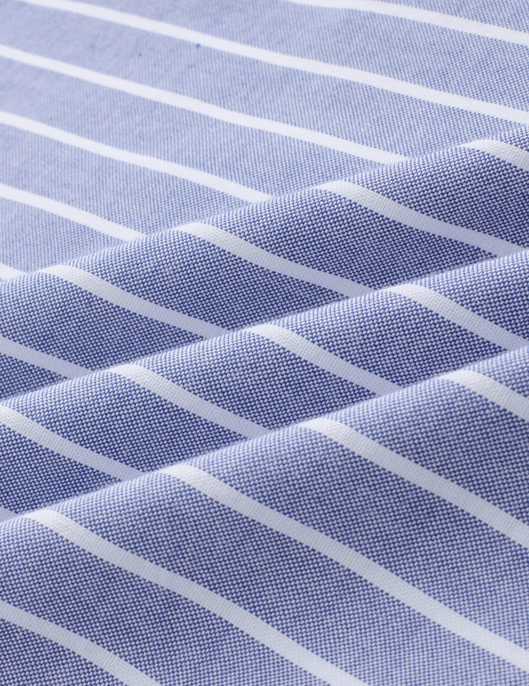 Blue & White Candy Striped Button-Down Collar Oxford Shirt - Image 3