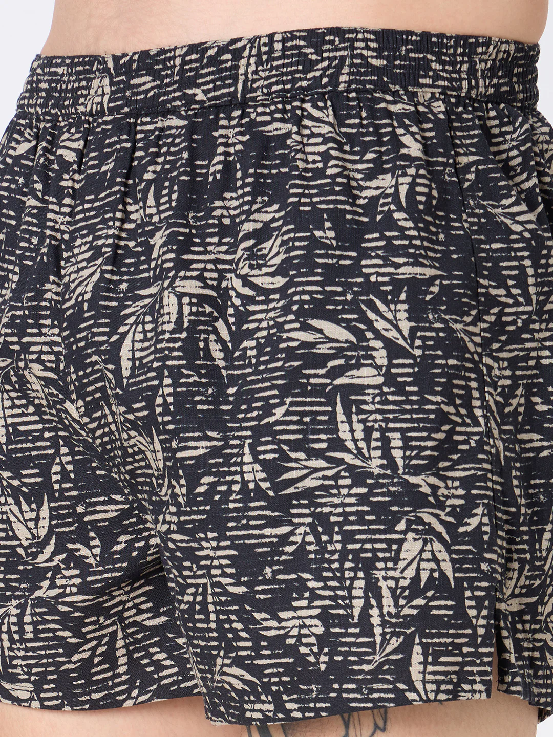 Navy Cosmic Grid & Black Graphic Printed Boxers - Image 10