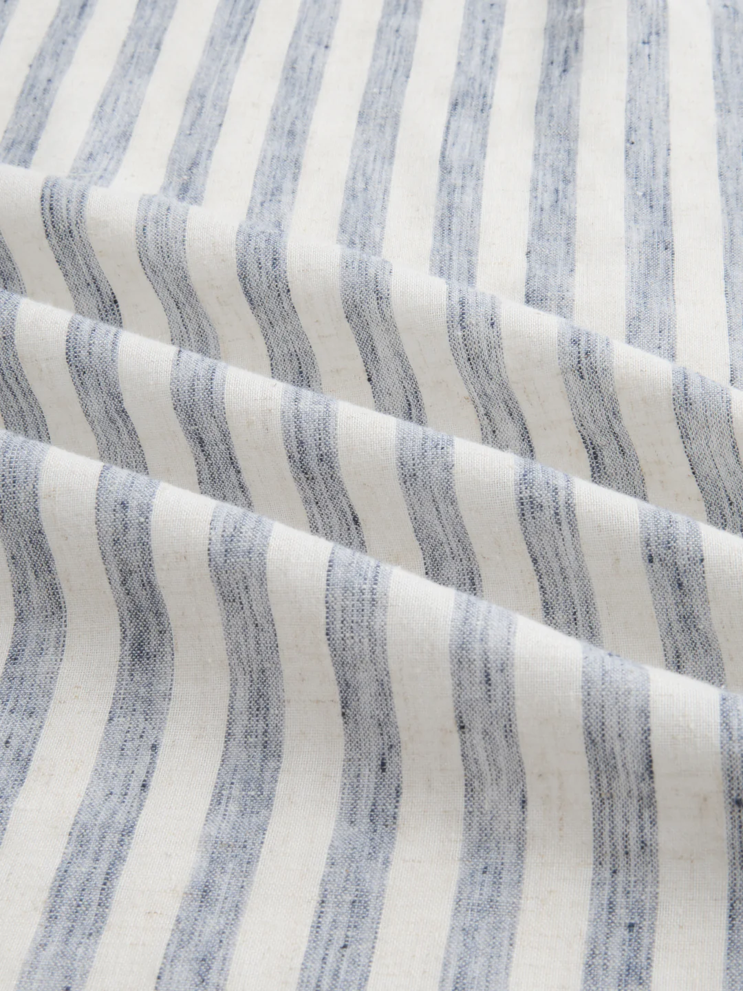 Navy & Off-White Candy Striped Shirt - Image 3