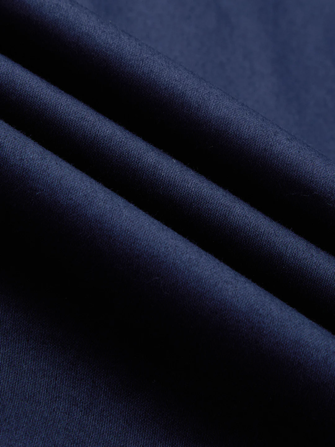 Navy Satin Luxe Button-Down Collar Shirt - Image 8