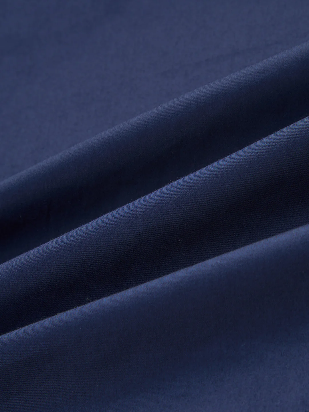 Navy Satin Luxe Button-Down Collar Shirt - Image 3