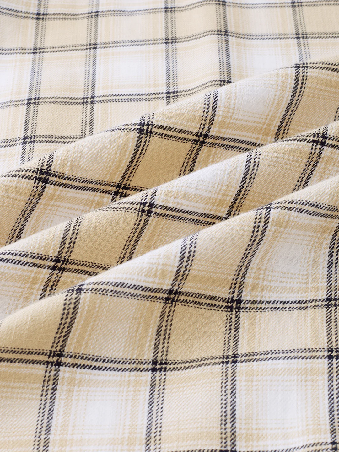 Neutral Beige & Black Windowpane Checks Shirt - Image 9