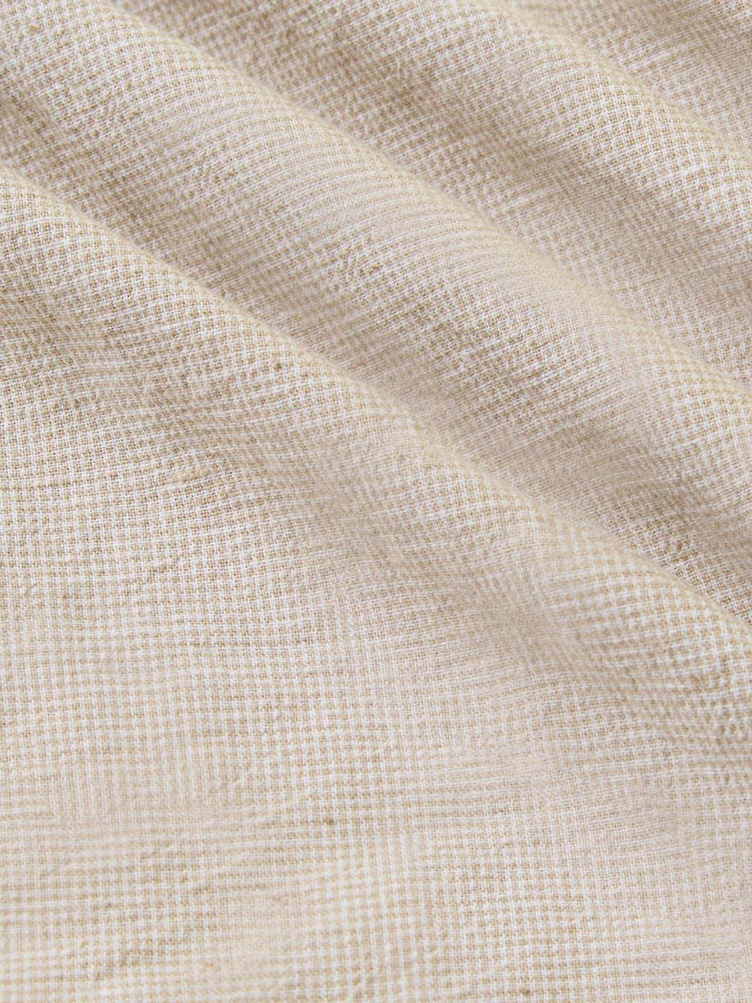 Neutral Beige Micro check Everyday Shirt - Image 8