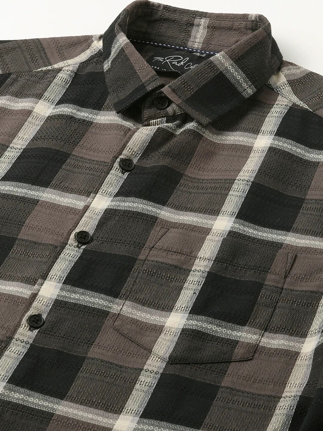 Nocturne Crest Luxe Plaid Black Shirt - Image 3