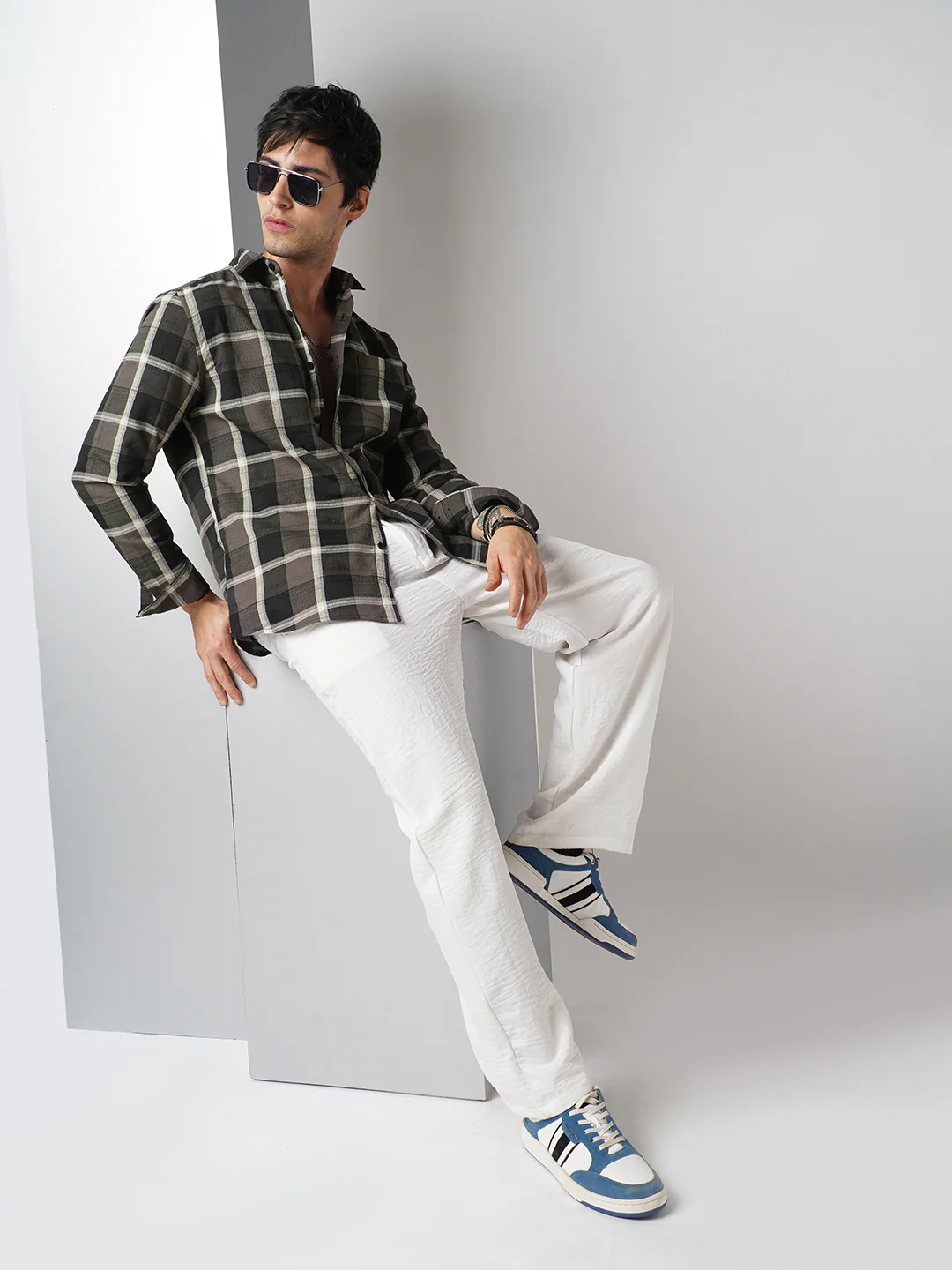 Nocturne Crest Luxe Plaid Black Shirt - Image 8