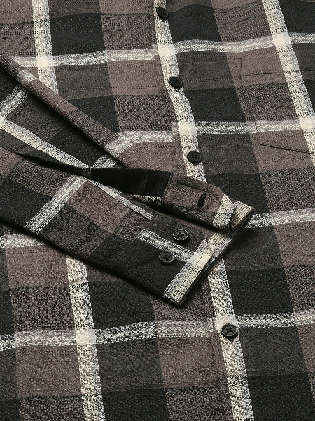 Nocturne Crest Luxe Plaid Black Shirt - Image 9