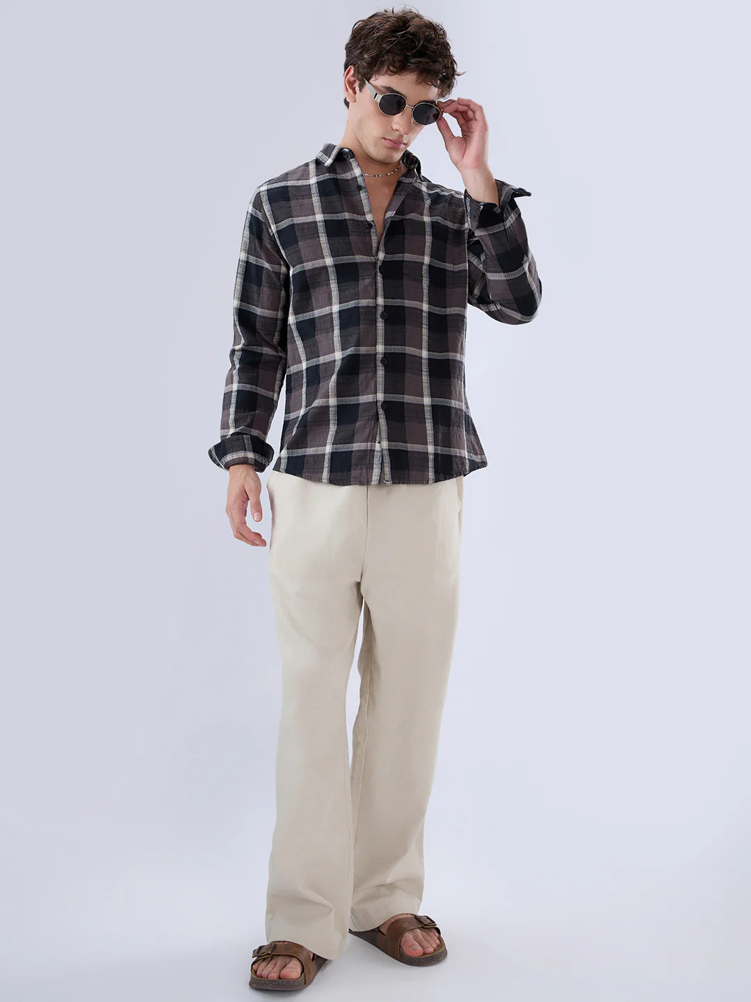 Nocturne Crest Luxe Plaid Black Shirt - Image 8