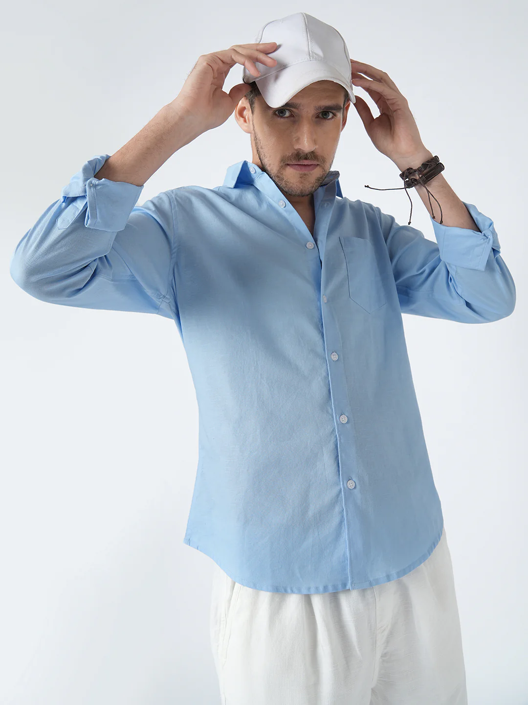 Ocean Mist Slub Shirt - Image 2