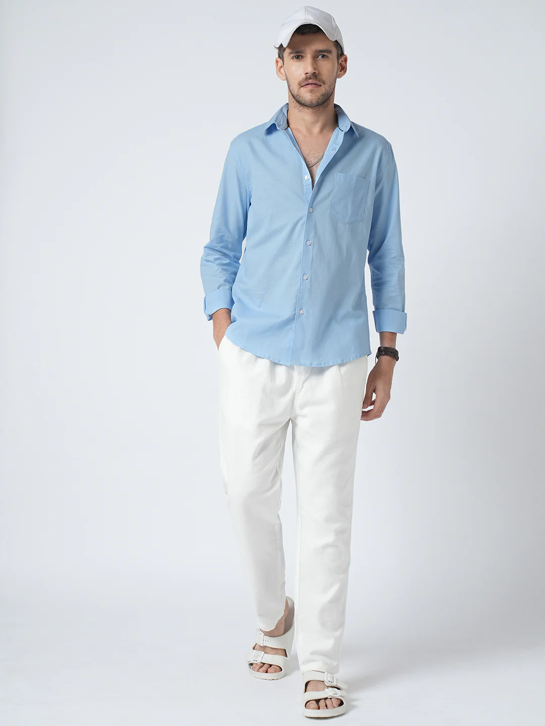 Ocean Mist Slub Shirt - Image 8