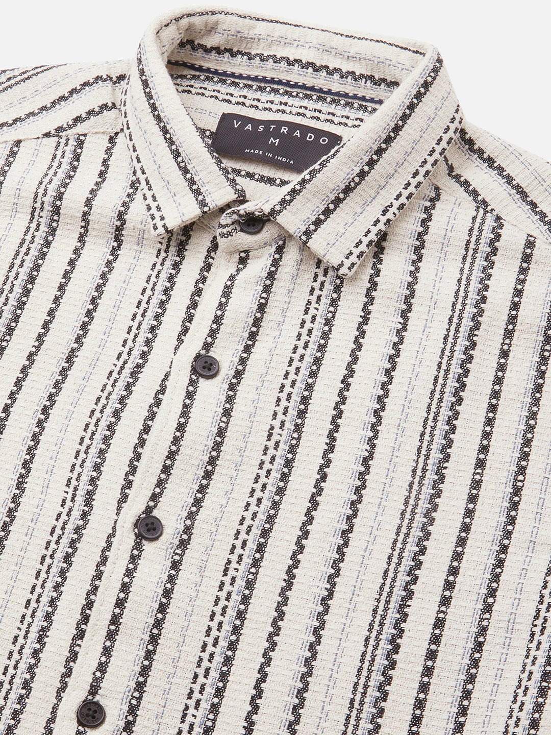 Off-White & Black Balanced Striped Shirt - Image 3