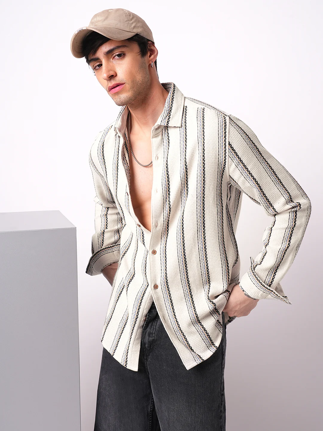 Off-White Parallel Play Striped Shirt - Image 4