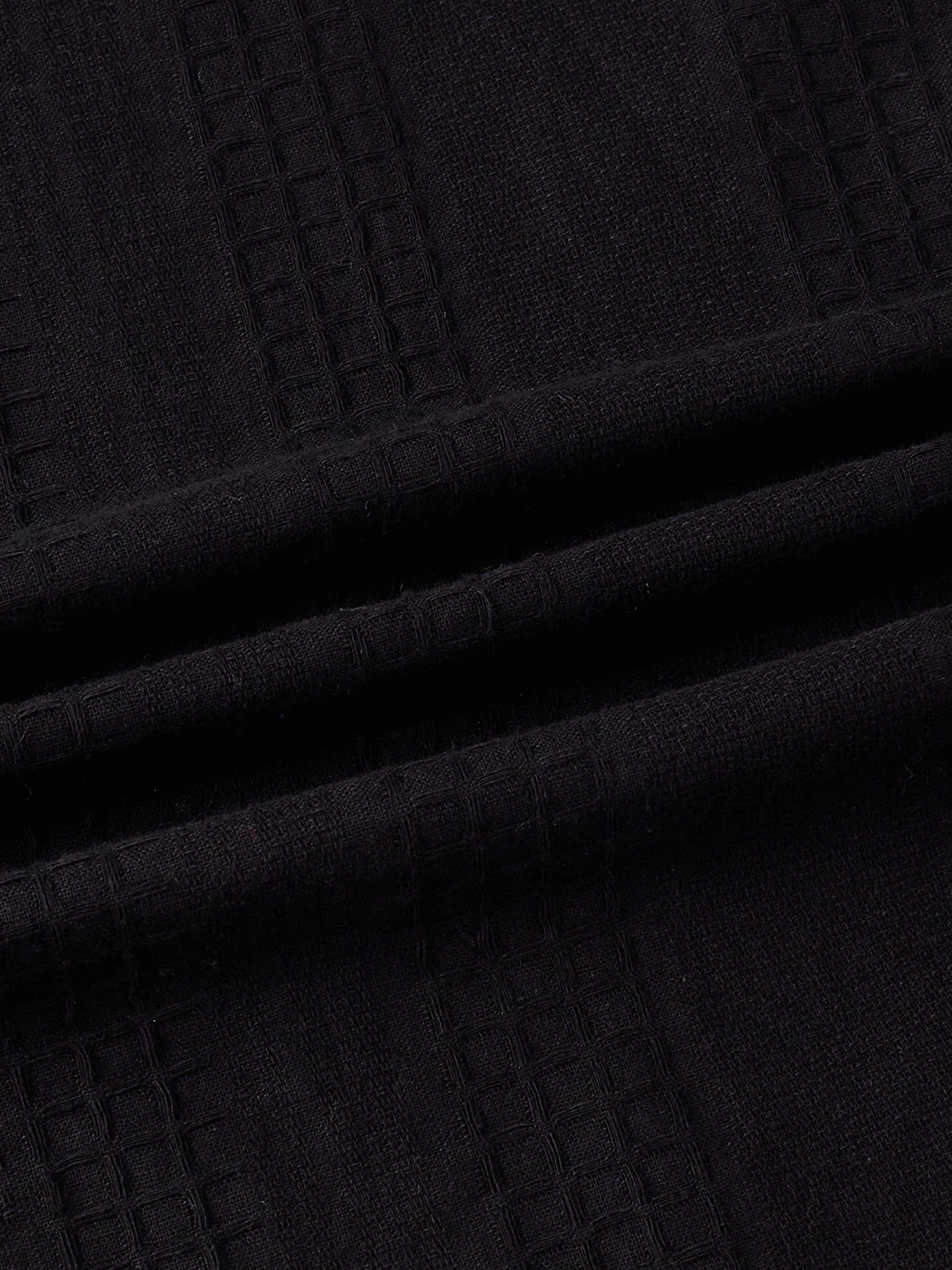 Onyx Black Refined Embroidered Shirt - Image 8