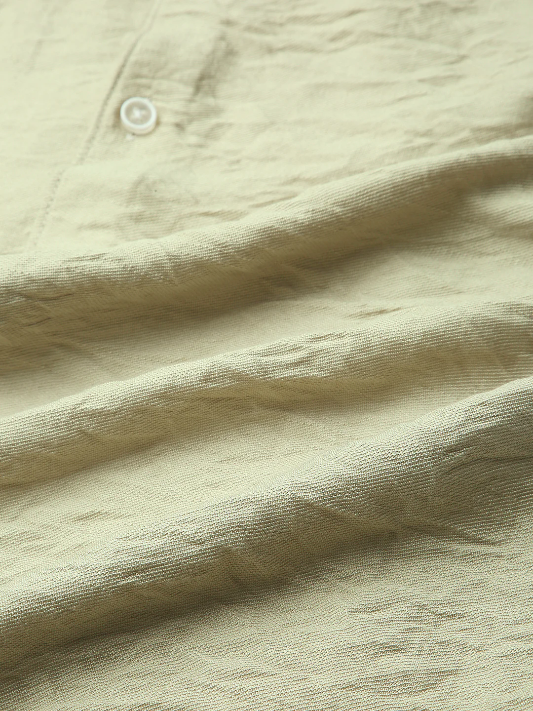 Pale Green Lightweight Crinkled Everyday Shirt - Image 8