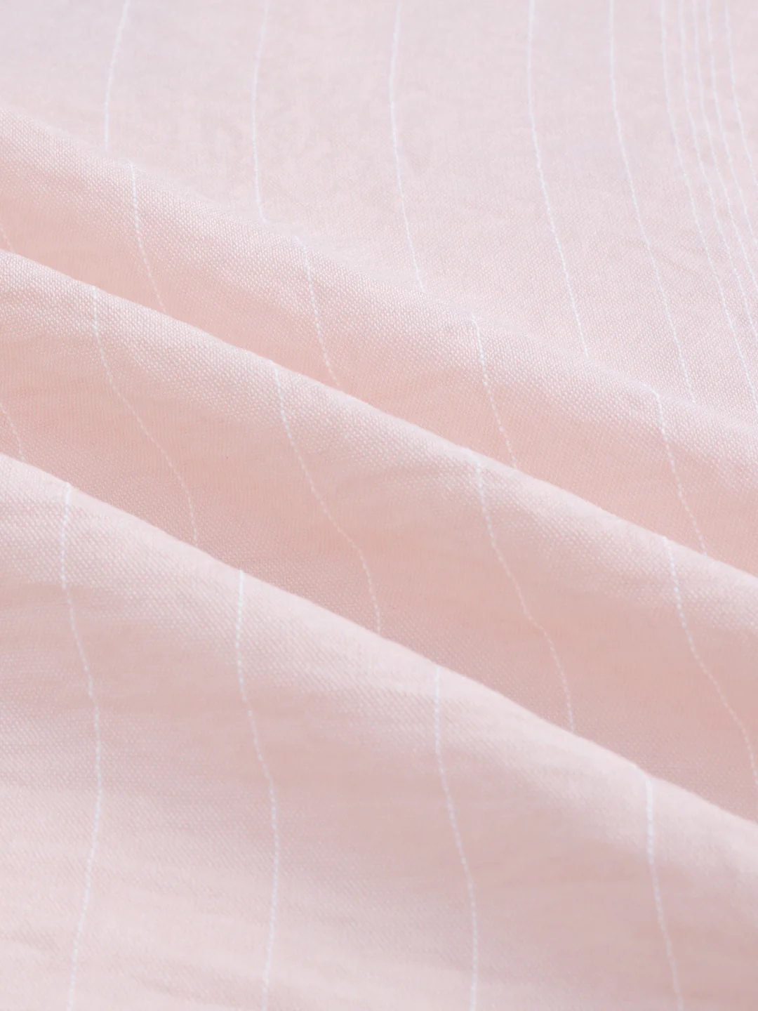 Pale Pink Linear Loom Crinkled Shirt - Image 9