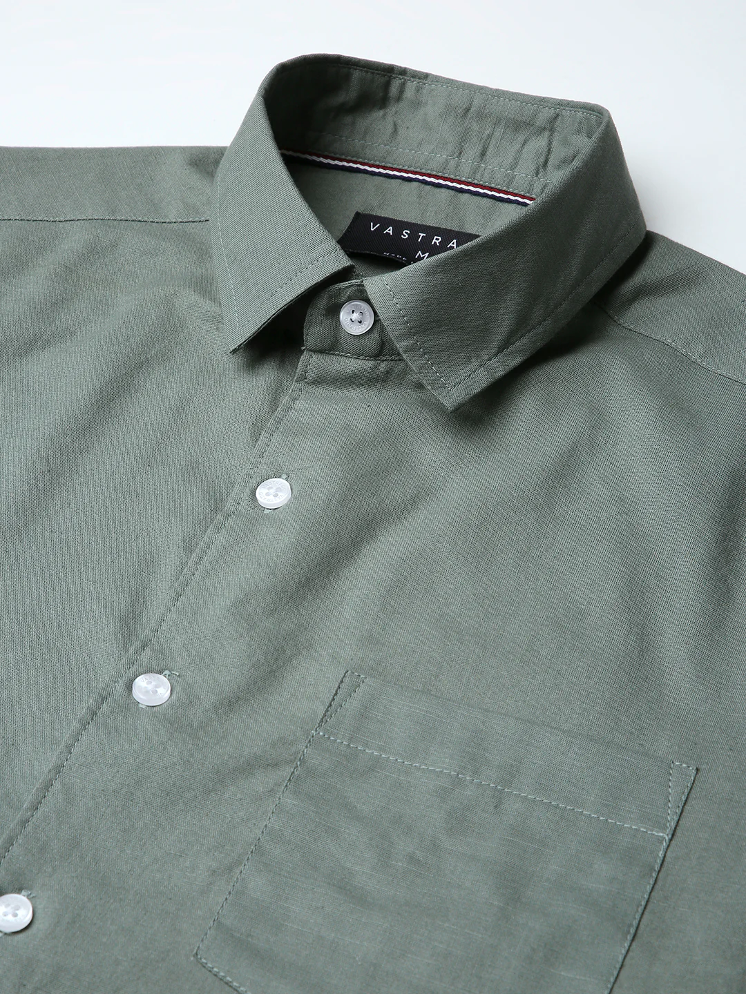 Pastel Olive Mist Everyday Shirt - Image 3
