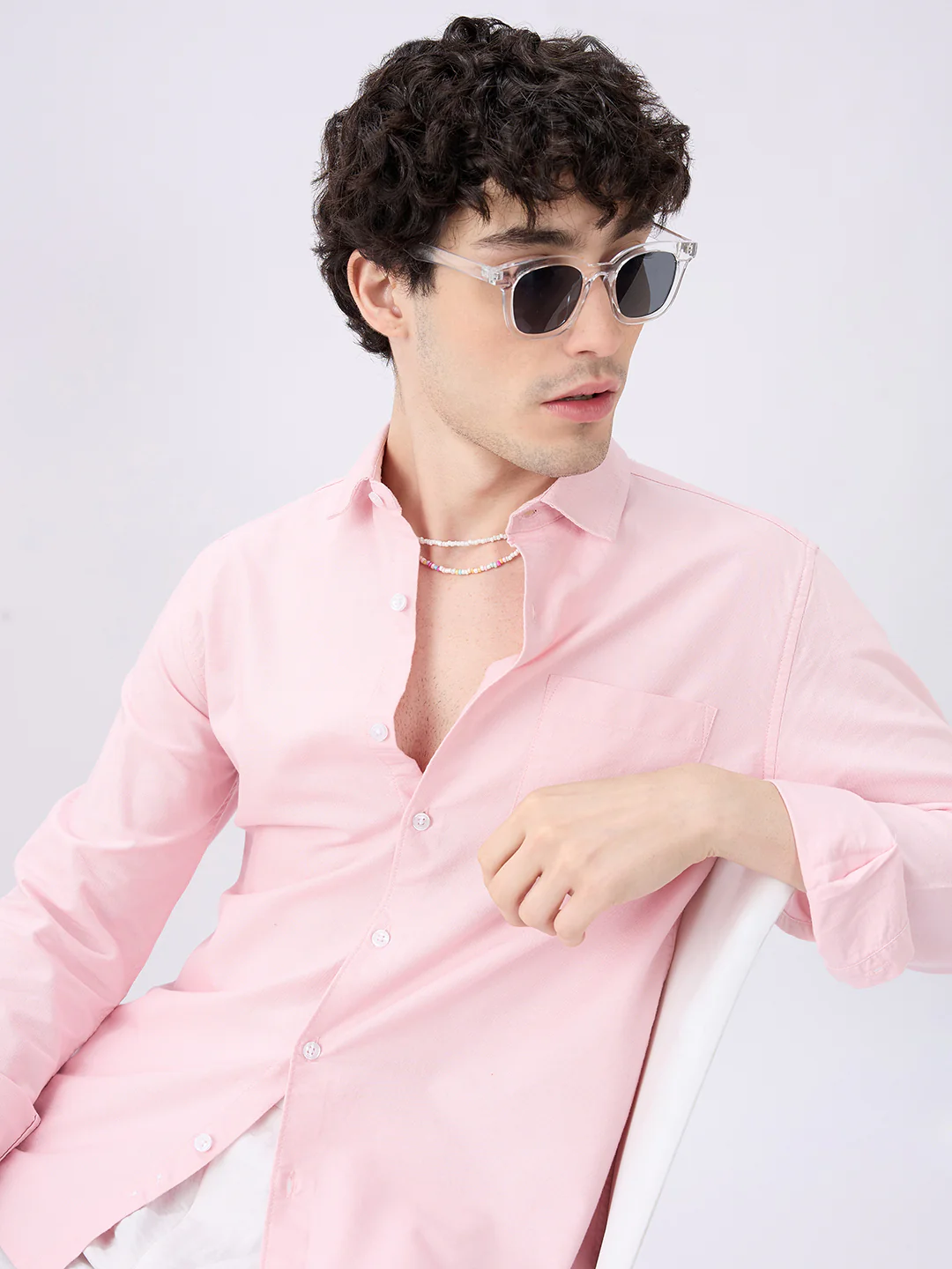 Pastel Pink Workday Essential Shirt - Image 2