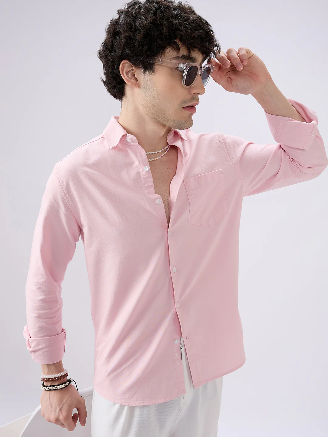 Pastel Pink Workday Essential Shirt - Image 4