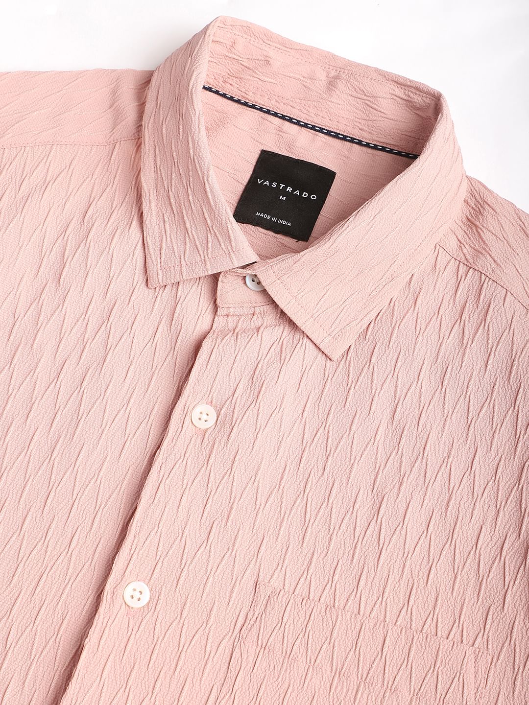 Peach Jacquard Shirt - Image 3