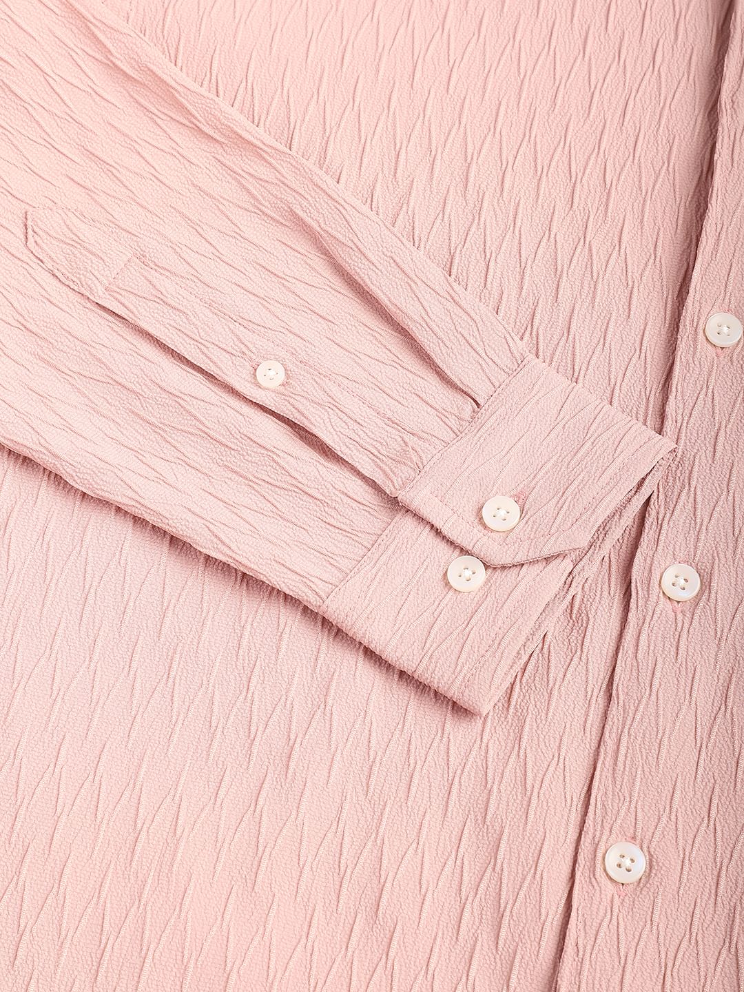 Peach Jacquard Shirt - Image 9