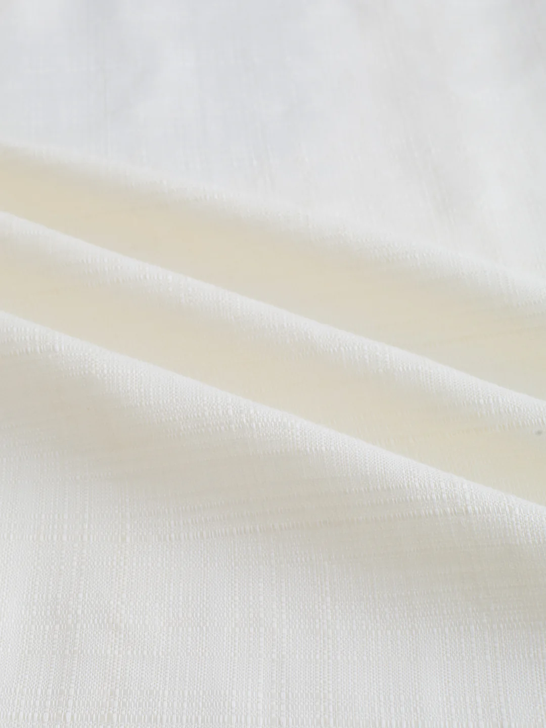 Pearl Cream Micro Grid Weave Textured Shirt - Image 8