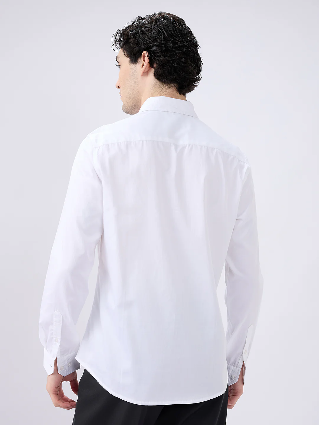 Pearl White Radiance Premium Satin Shirt - Image 6