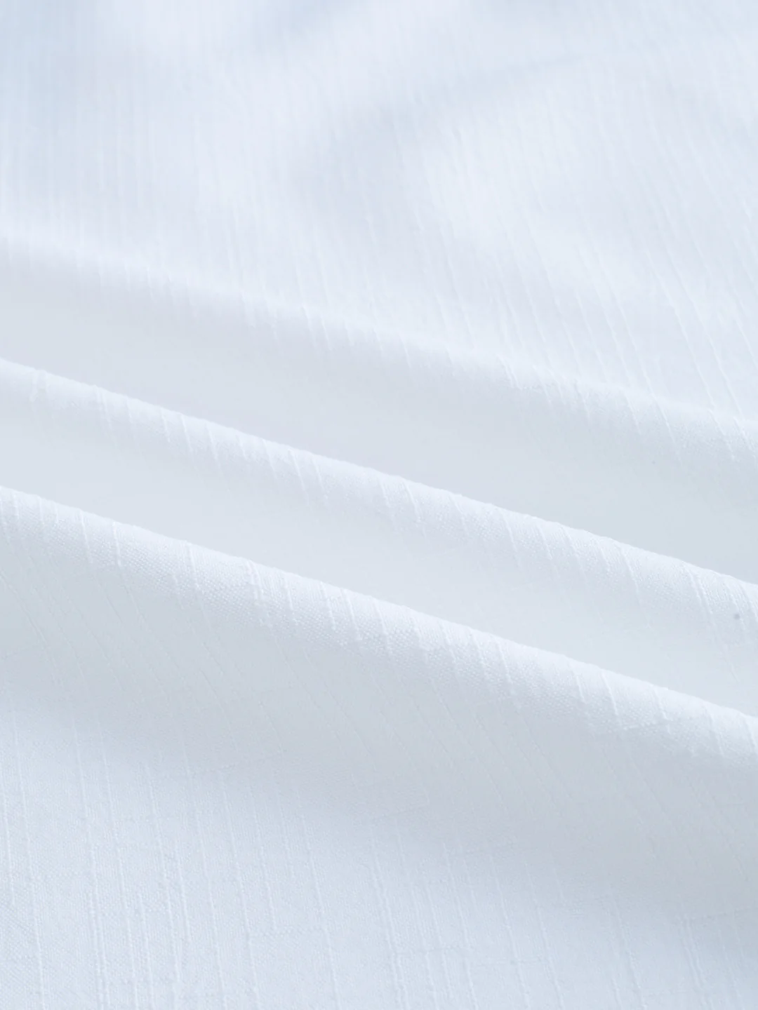 Pearl White Slub Textured Kurta - Image 3