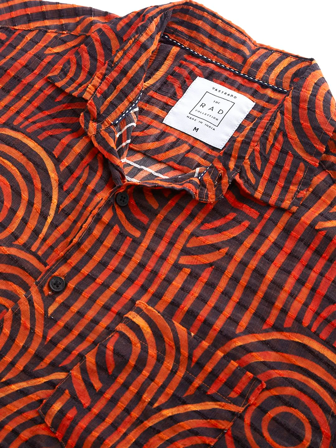 Phantasm Black Horizontal Dobby Striped Shirt - Image 4