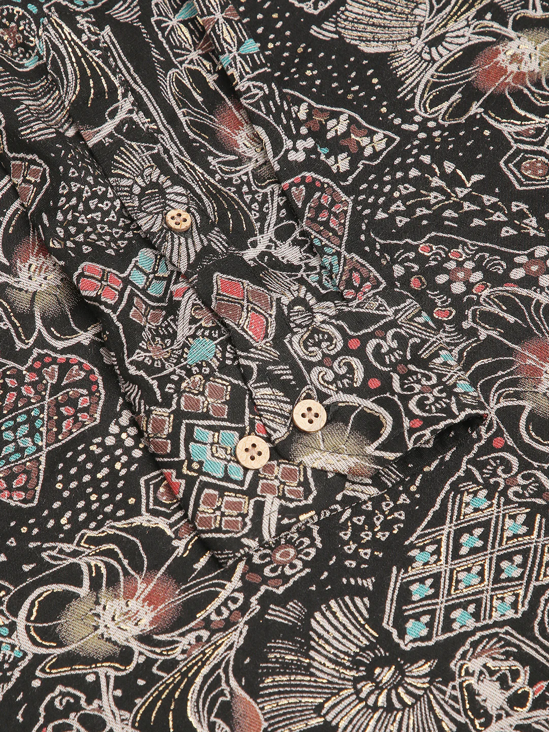 Picturesque Multicolour Foil Printed Kurta - Image 10