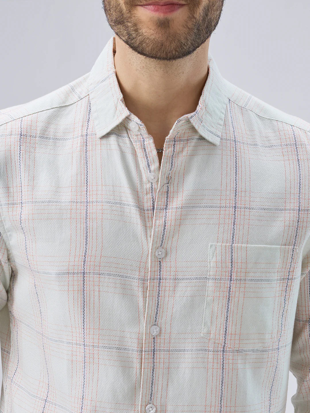 Pista Green Multi Checks Shirt - Image 3