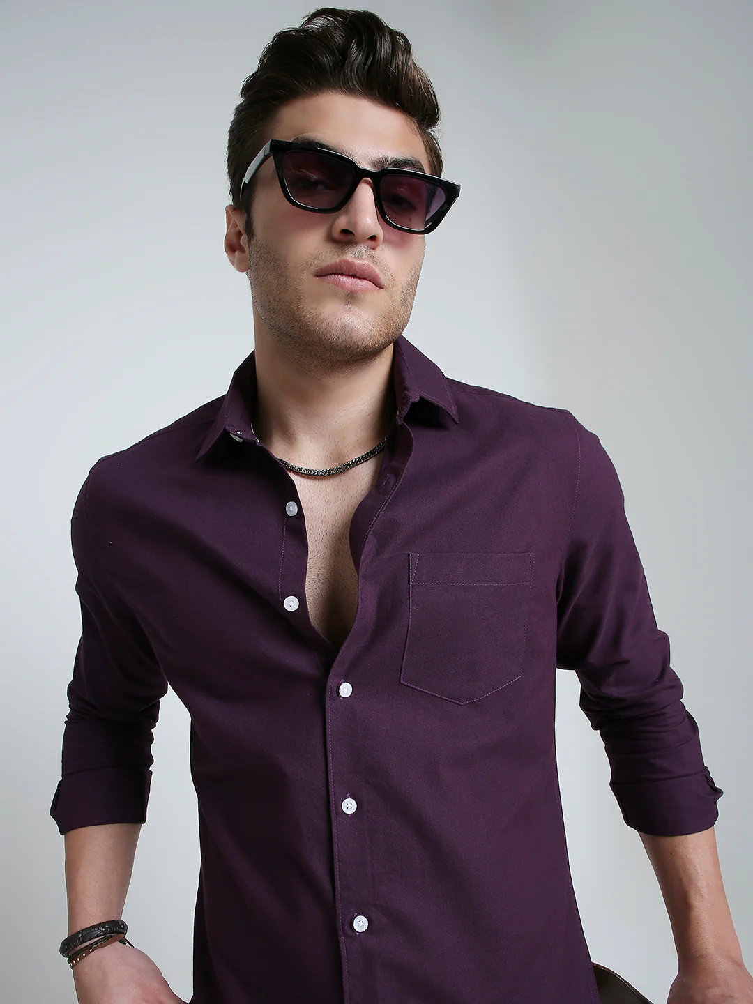 Plum Royale Statement Shirt - Image 2