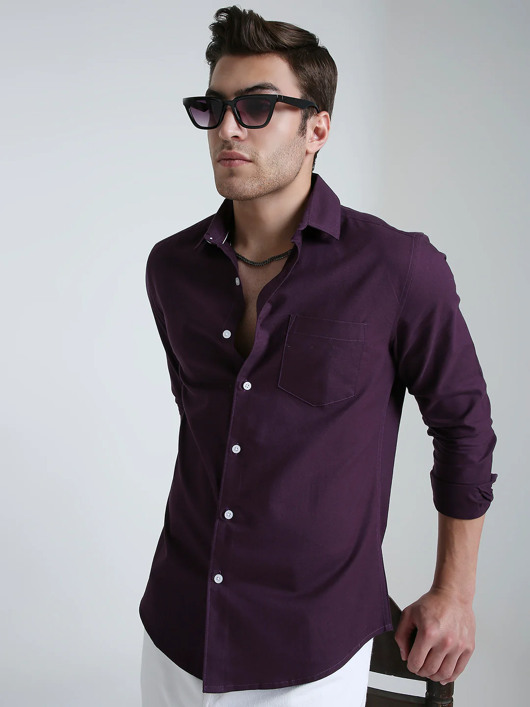 Plum Royale Statement Shirt - Image 4