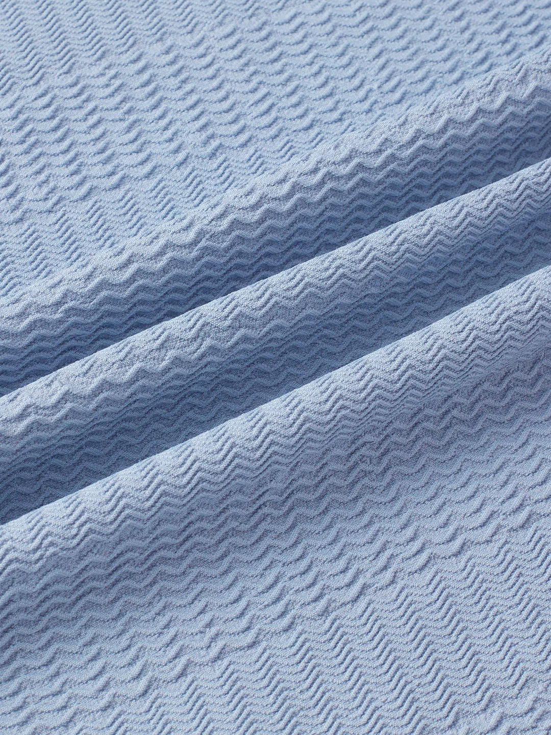 Powder Blue Wavy Weave Shirt - Image 3