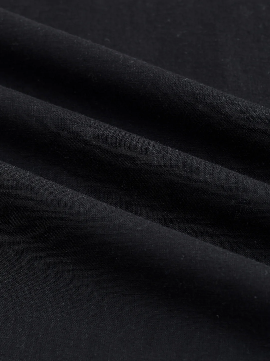 Premium Black Linen Blend Kurta - Image 3