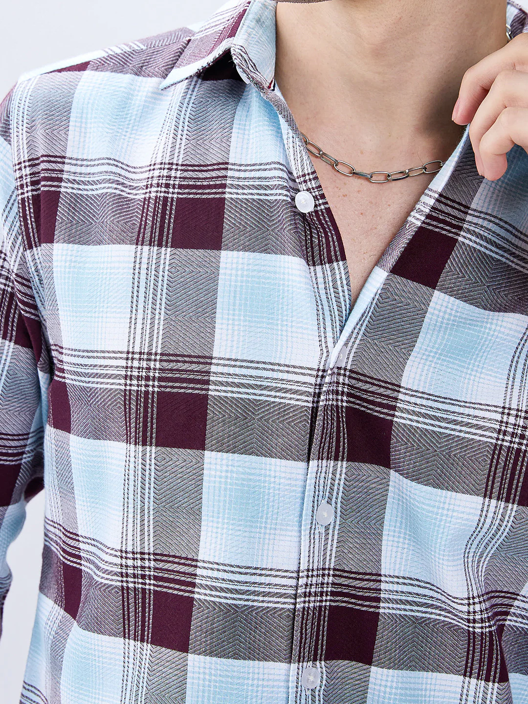 Premium Cotton Arcticwine Retrogrid Everyday Shirt - Image 3