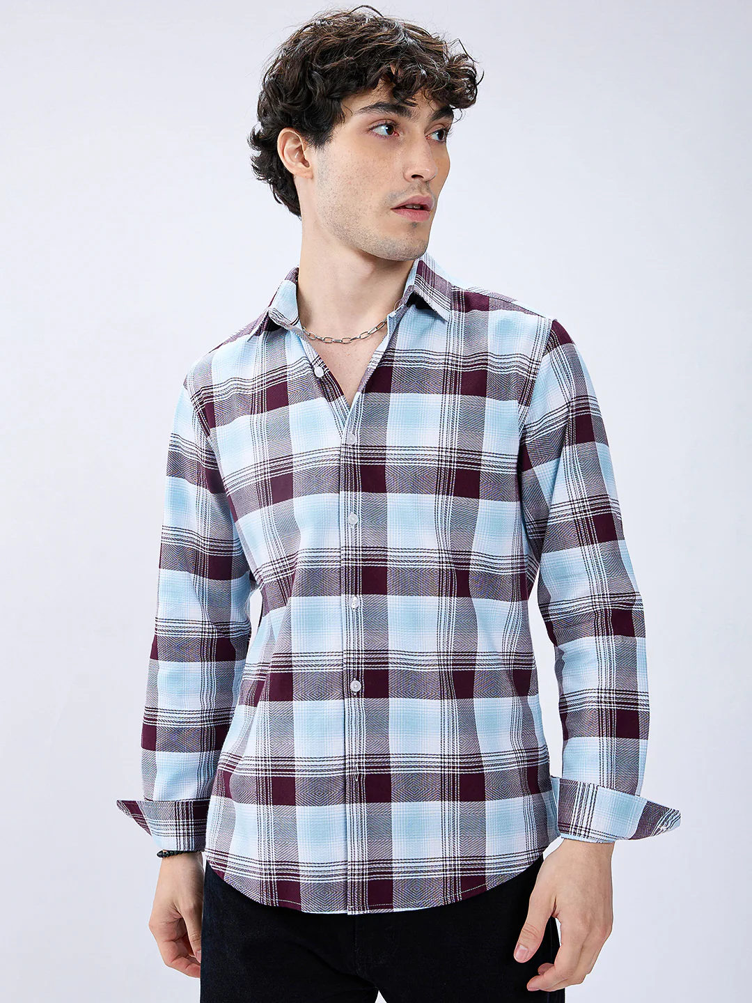 Premium Cotton Arcticwine Retrogrid Everyday Shirt - Image 4