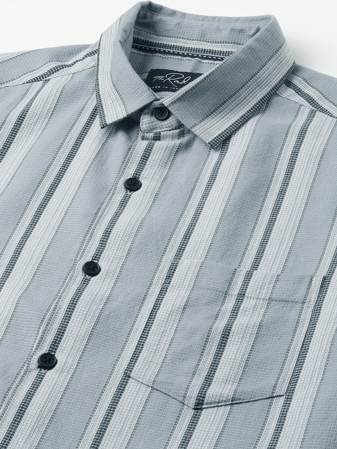 Premium Cotton Ash Flow Linear Shirt - Image 9