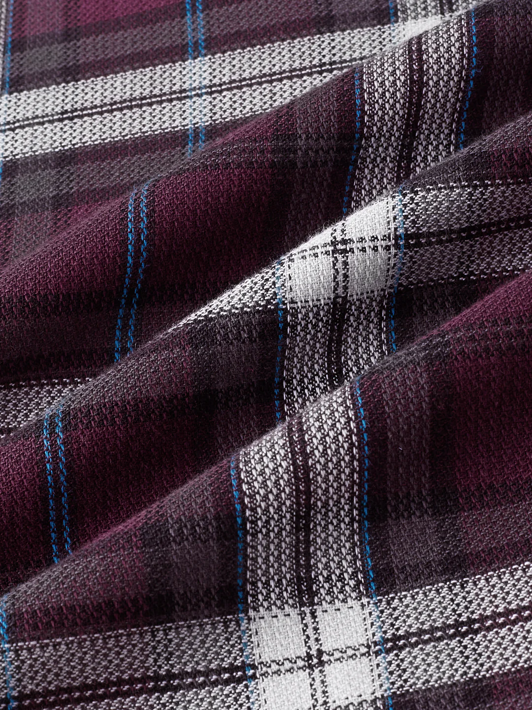 Premium Cotton Dark Maroon Tartan Plaid Checked Shirt - Image 9