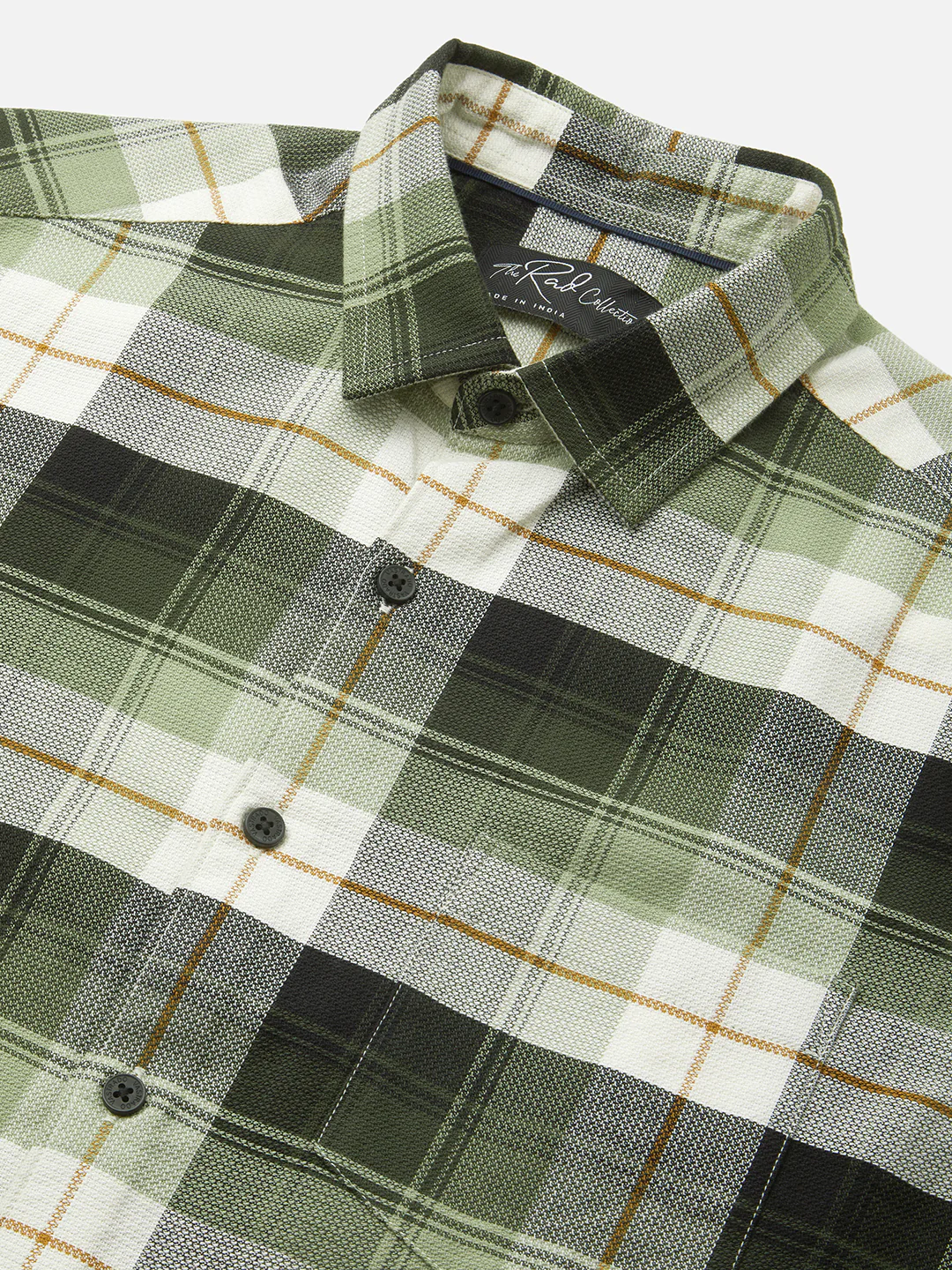Premium Cotton Elegant Green Vibe Check Shirt - Image 3