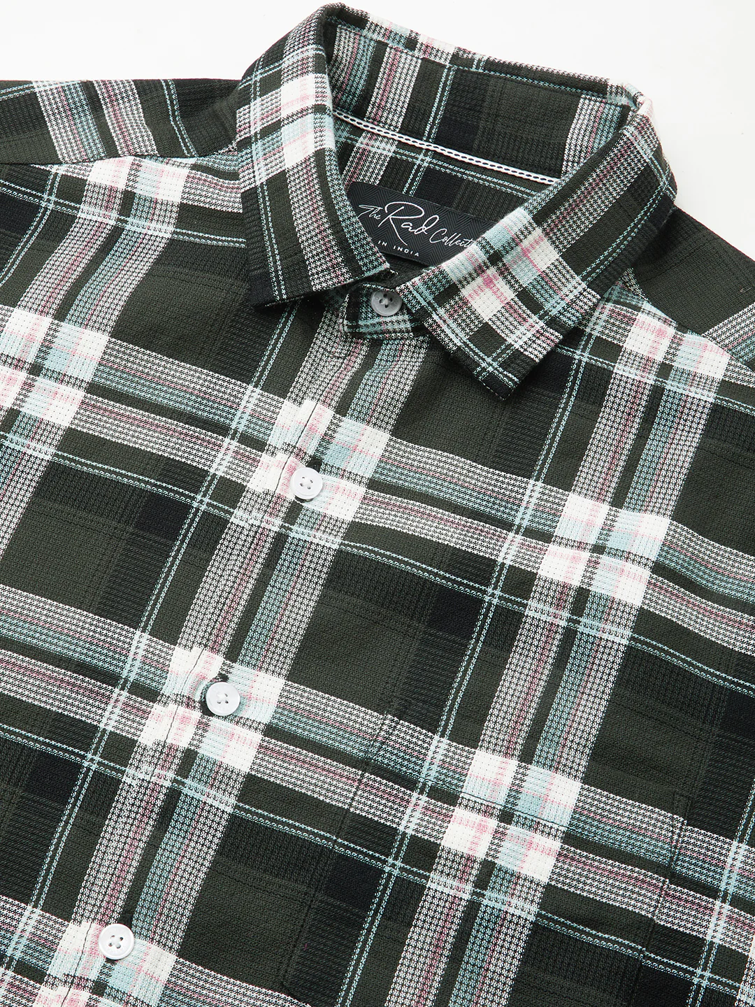 Premium Cotton Evergreen Plaid Checks Opulent Shirt - Image 3