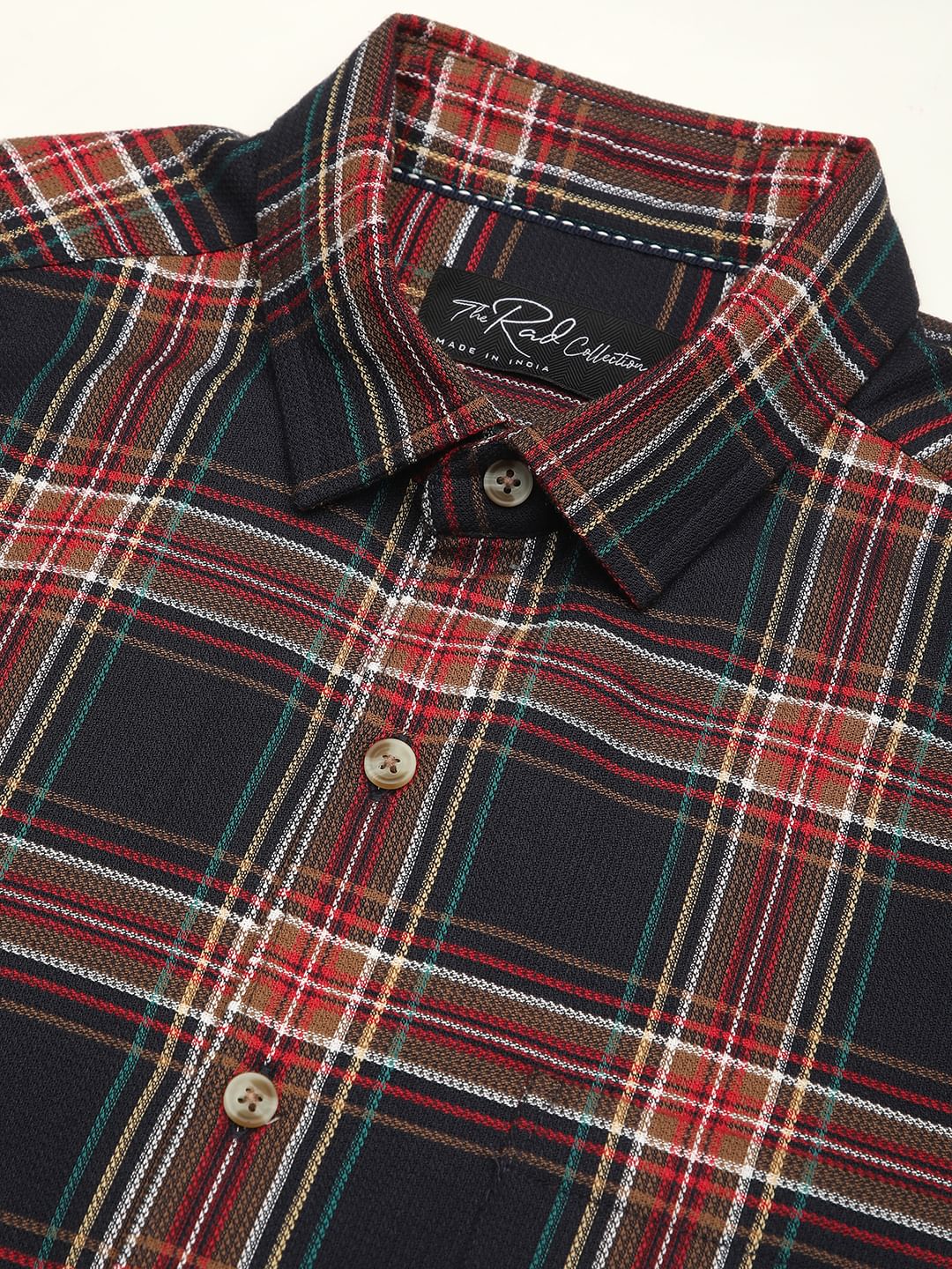 Premium Cotton Multicolour Checkered Shirt - Image 3
