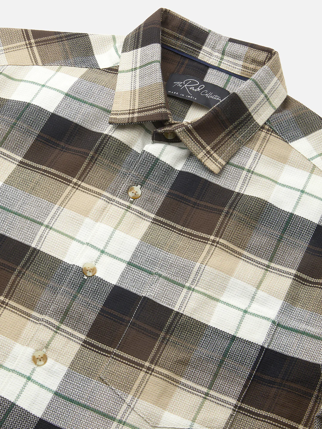 Premium Cotton Multicolour Plaid Checks Shirt - Image 3