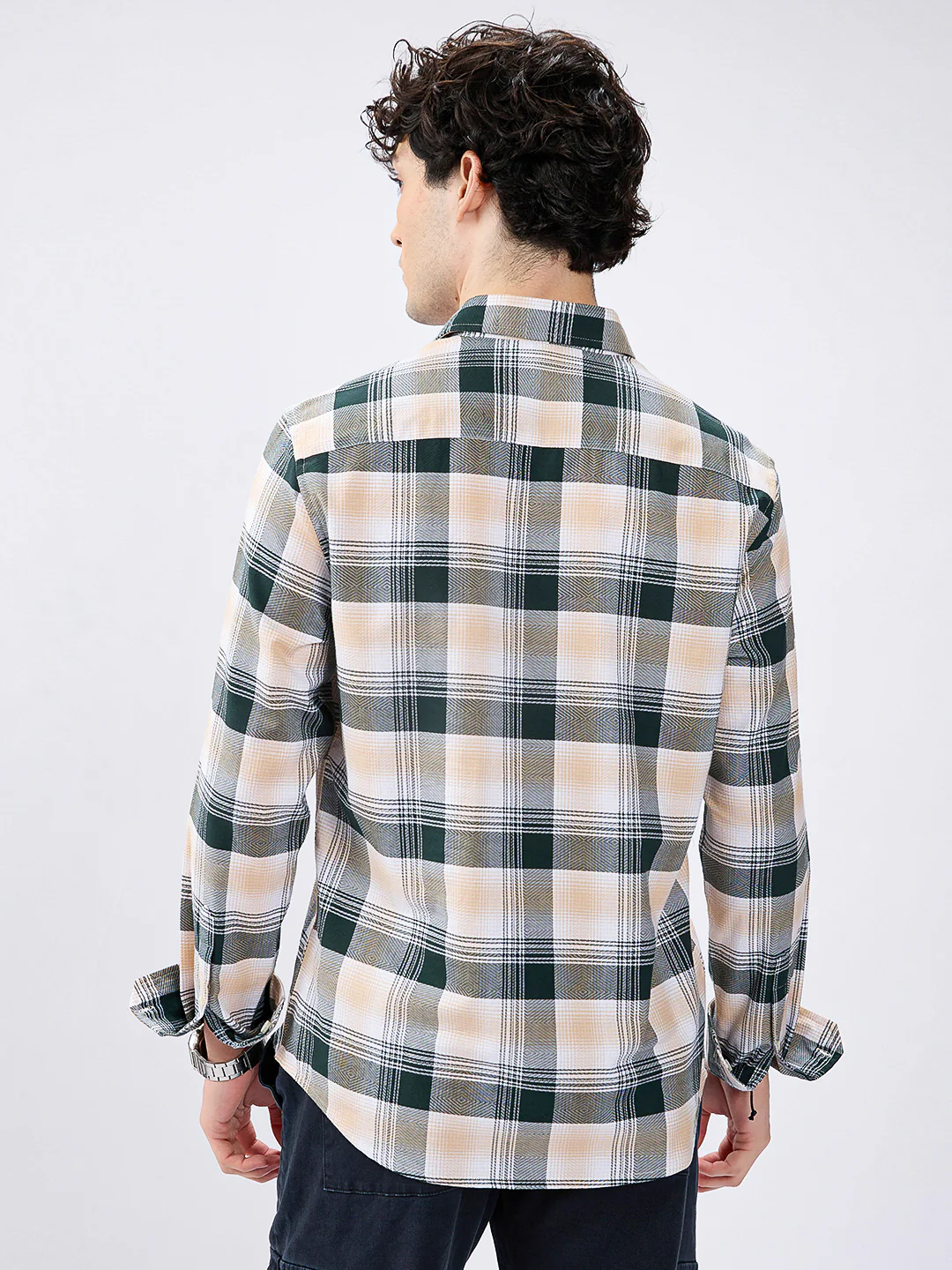 Premium Cotton Nature Hue Tartan Checkered Shirt - Image 6