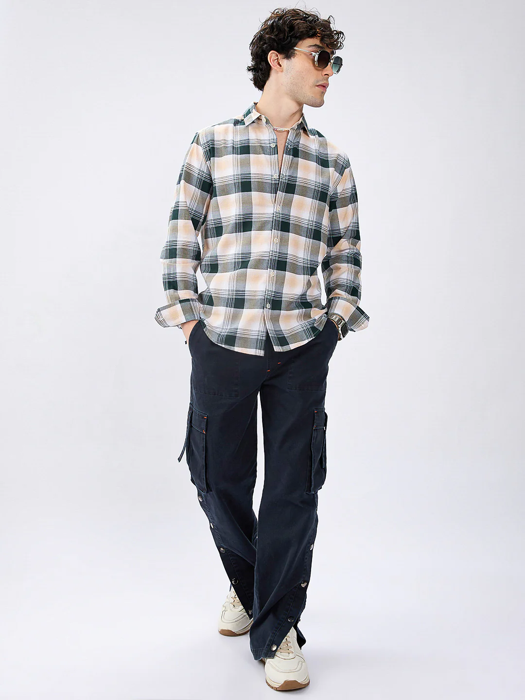 Premium Cotton Nature Hue Tartan Checkered Shirt - Image 7