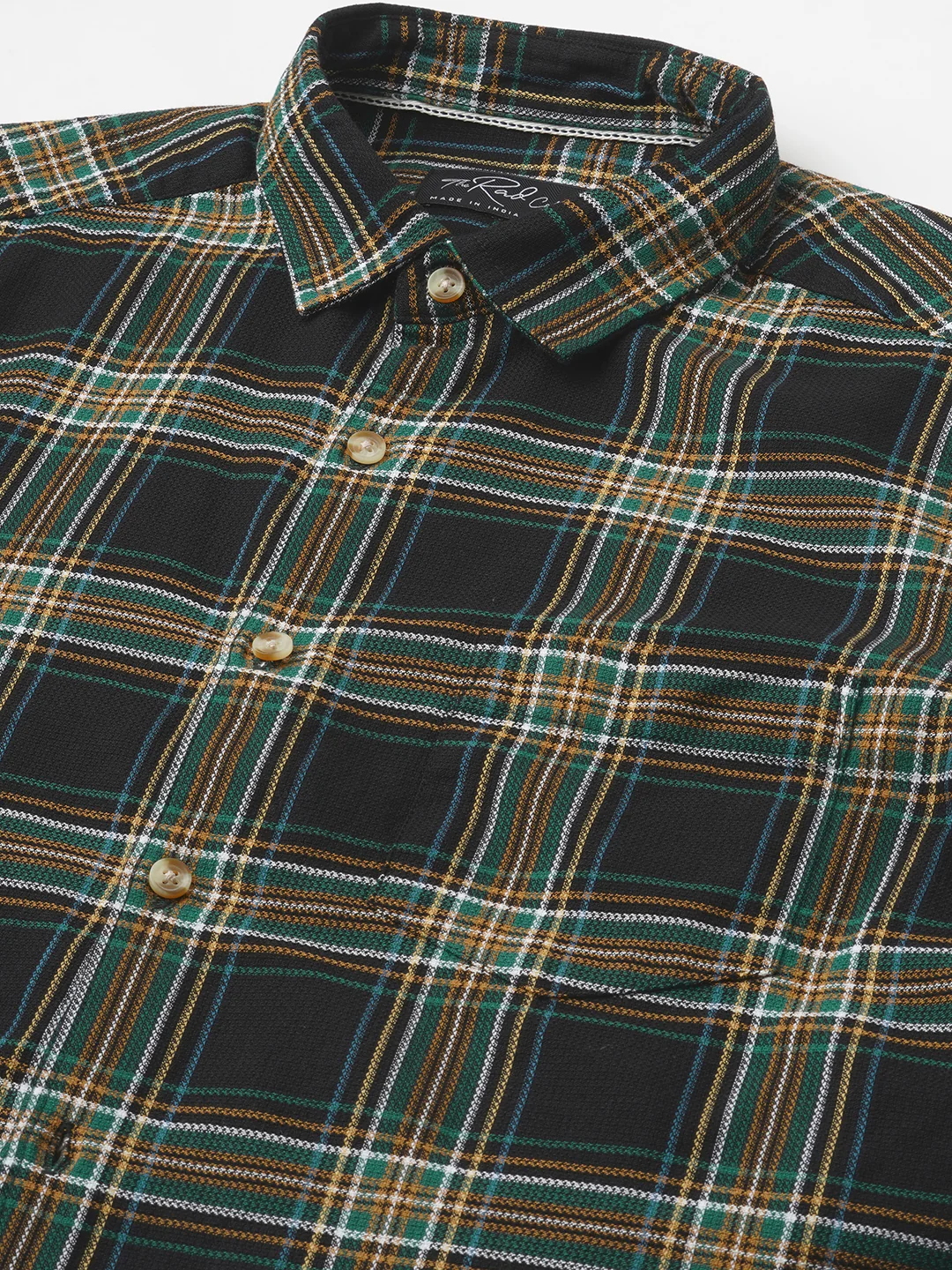 Premium Giza Cotton Multicolour Tartan Checked Shirt - Image 3