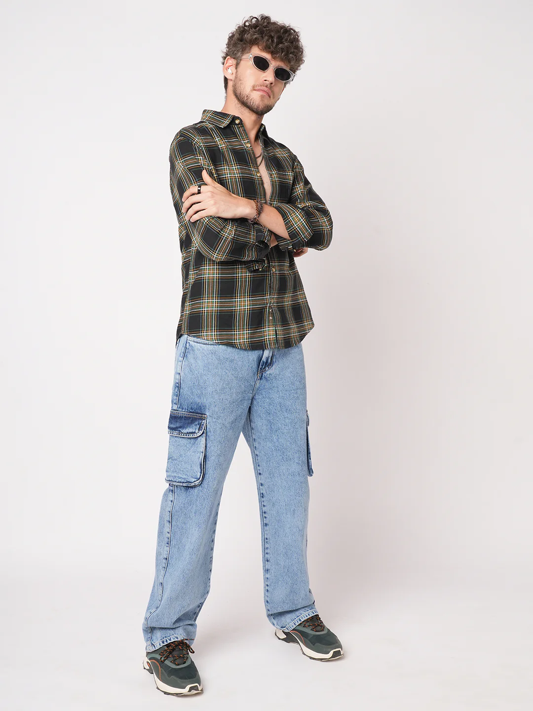 Premium Giza Cotton Multicolour Tartan Checked Shirt - Image 8