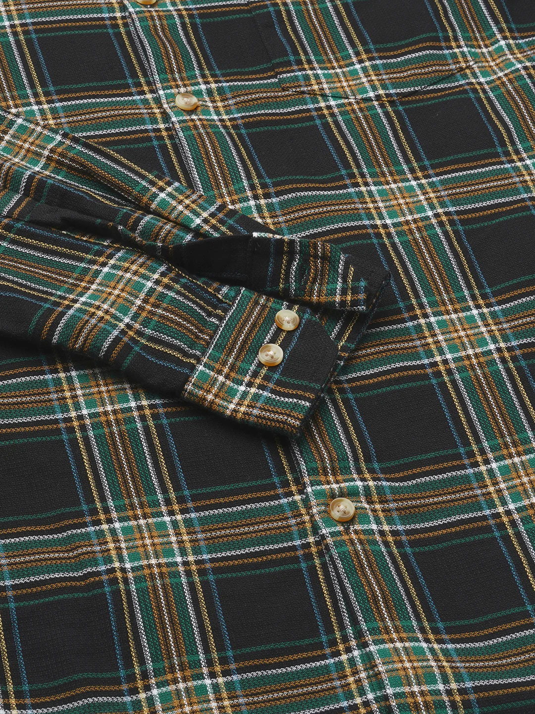 Premium Giza Cotton Multicolour Tartan Checked Shirt - Image 9