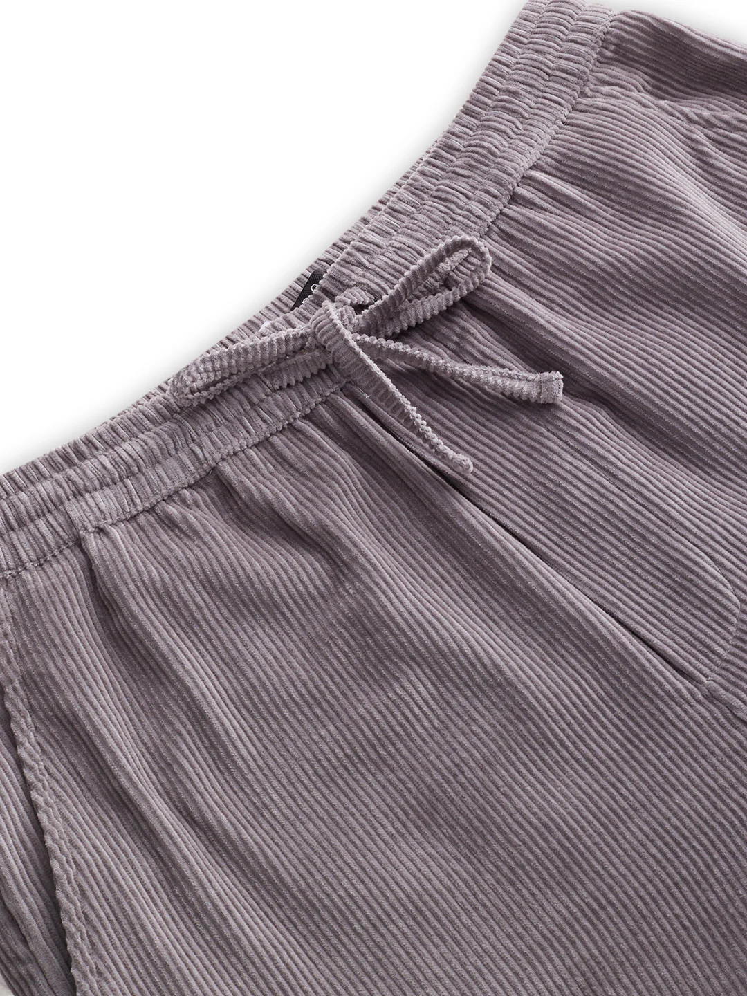 Premium Grey Corduroy Straight-Fit Trousers - Image 3