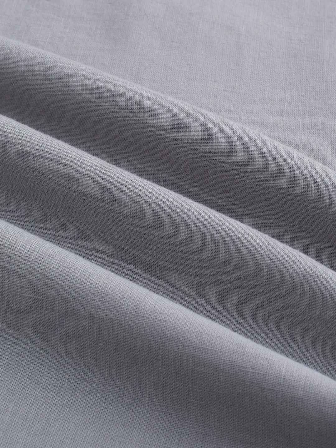 Premium Grey Linen Blend Kurta - Image 3