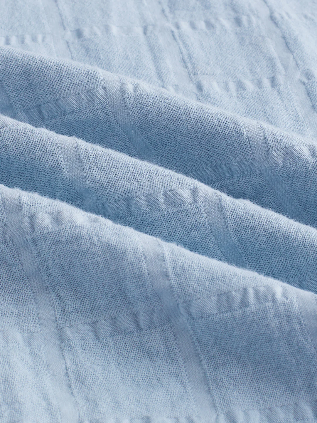 Premium Ice Mist Grid Seersucker Double Cloth Shirt - Image 10