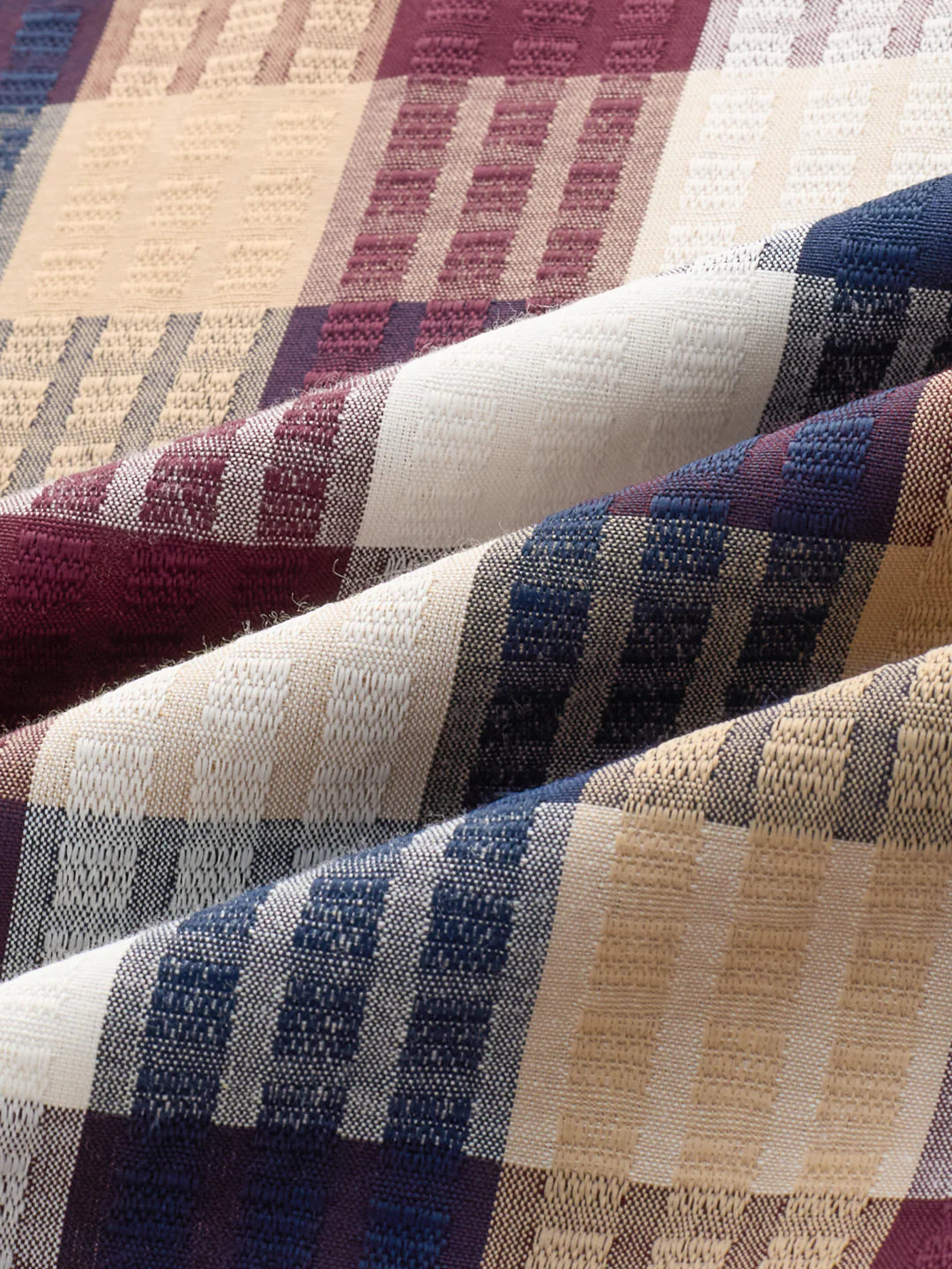 Premium Multicolor Block Checks Soft Textured Shirt - Image 3